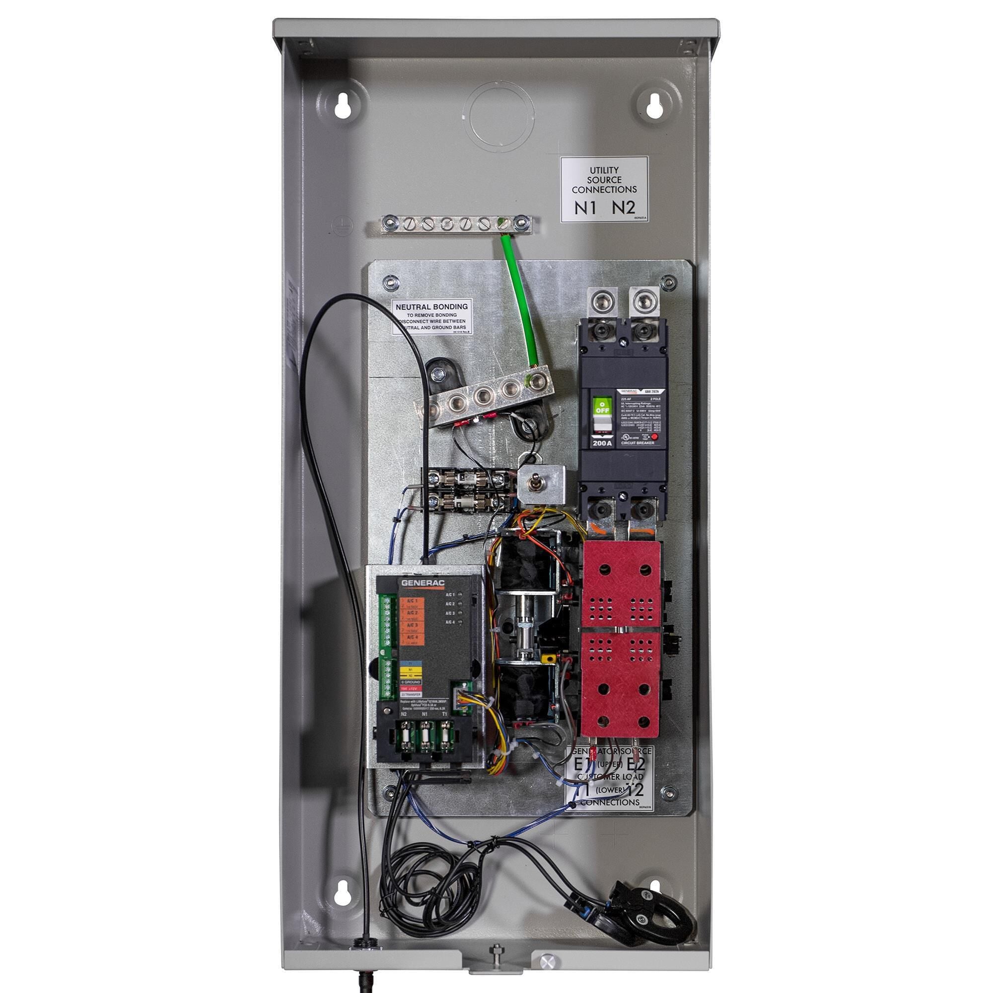 Generac 200 Amp PWRview Automatic Smart Transfer Switch w Power