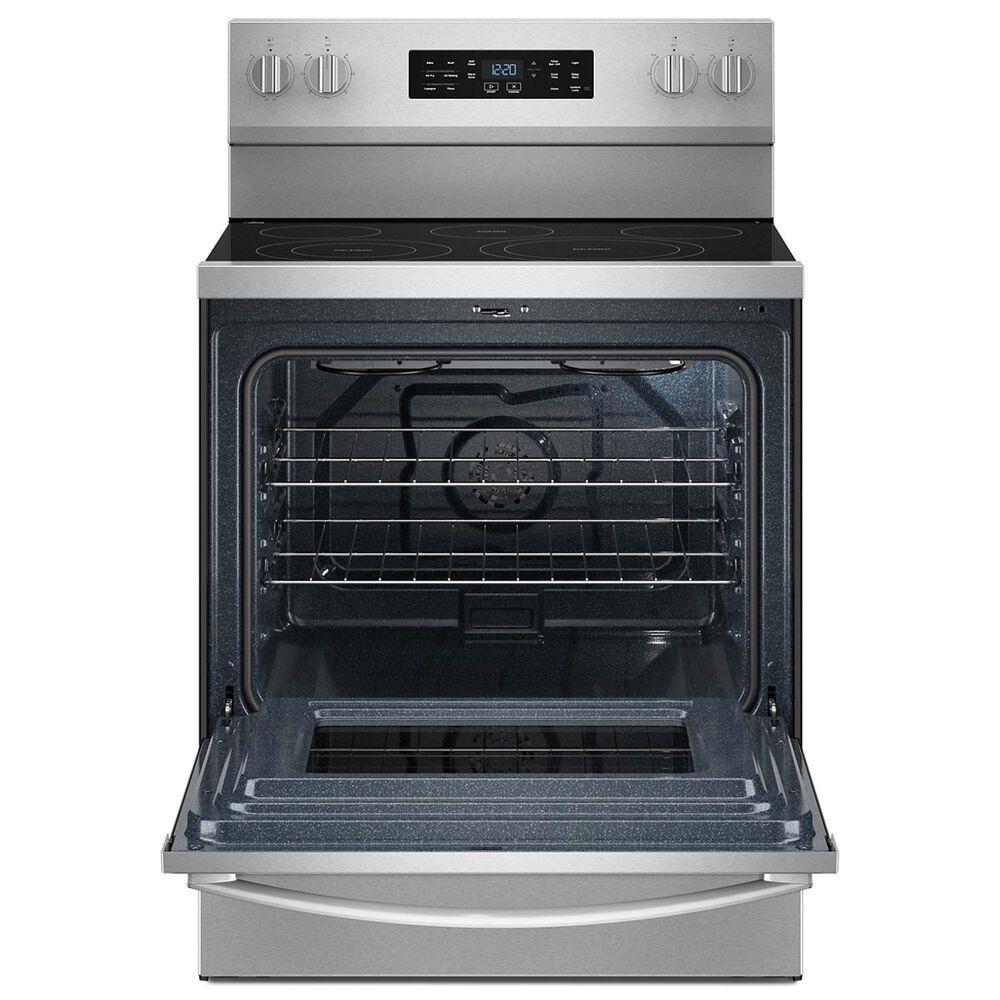 Whirlpool 5.3 Cu. Ft. Electric Range with Air Cooking Technology in Fingerprint Resistant Stainless Steel, , large
