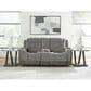 Ashley Mixed Motion Power Reclining Loveseat with Console in Shadow, , large