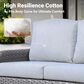 HOMLUX 2-Piece Patio Loveseat and Coffee Table Set in Grey, , large
