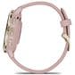 Garmin Venu 3S 41mm Soft Gold Stainless Steel Bezel Case with Dust Rose Silicone Band, , large