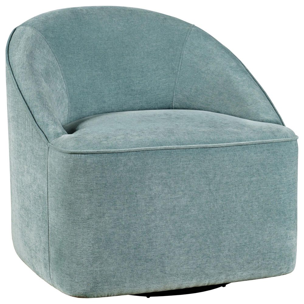 Waltham Lulu Swivel Accent Chair in Teal, , large