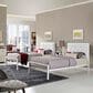 Modway Mia Vinyl Twin Platform Bed in White, , large