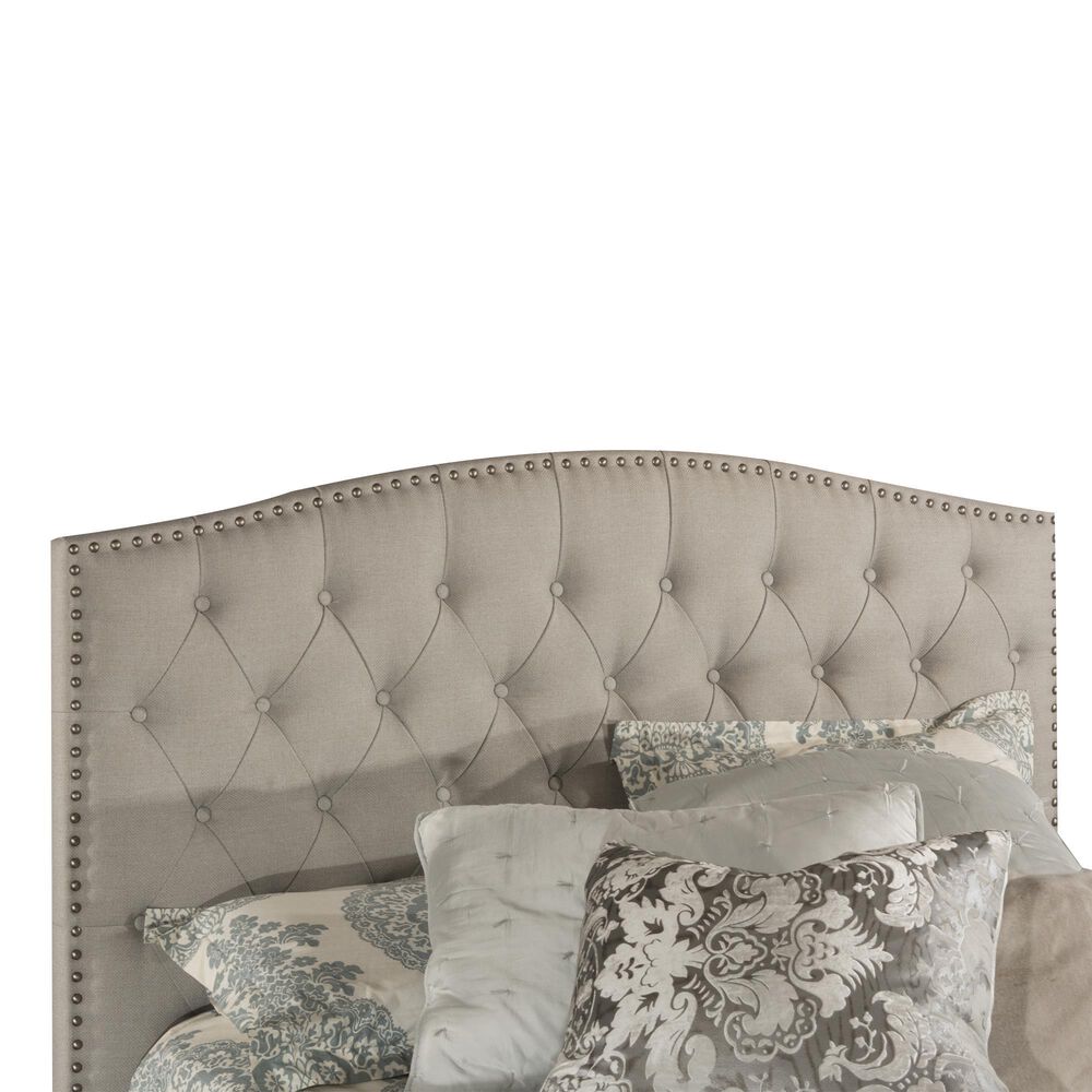 Richlands Furniture Lila Upholstered King Headboard in Dove Gray, , large