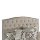 Richlands Furniture Lila Upholstered King Headboard in Dove Gray, , large