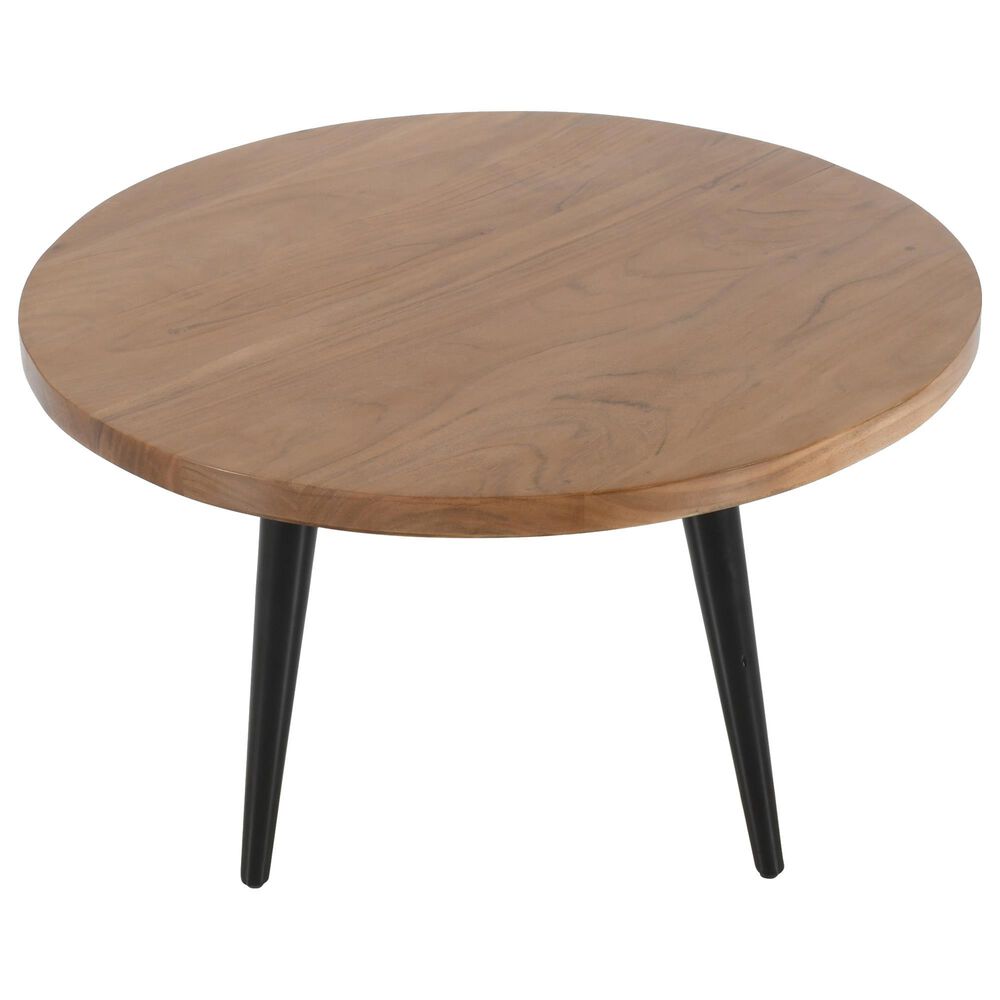 Waltham Prelude Round Cocktail Table in Suede, , large