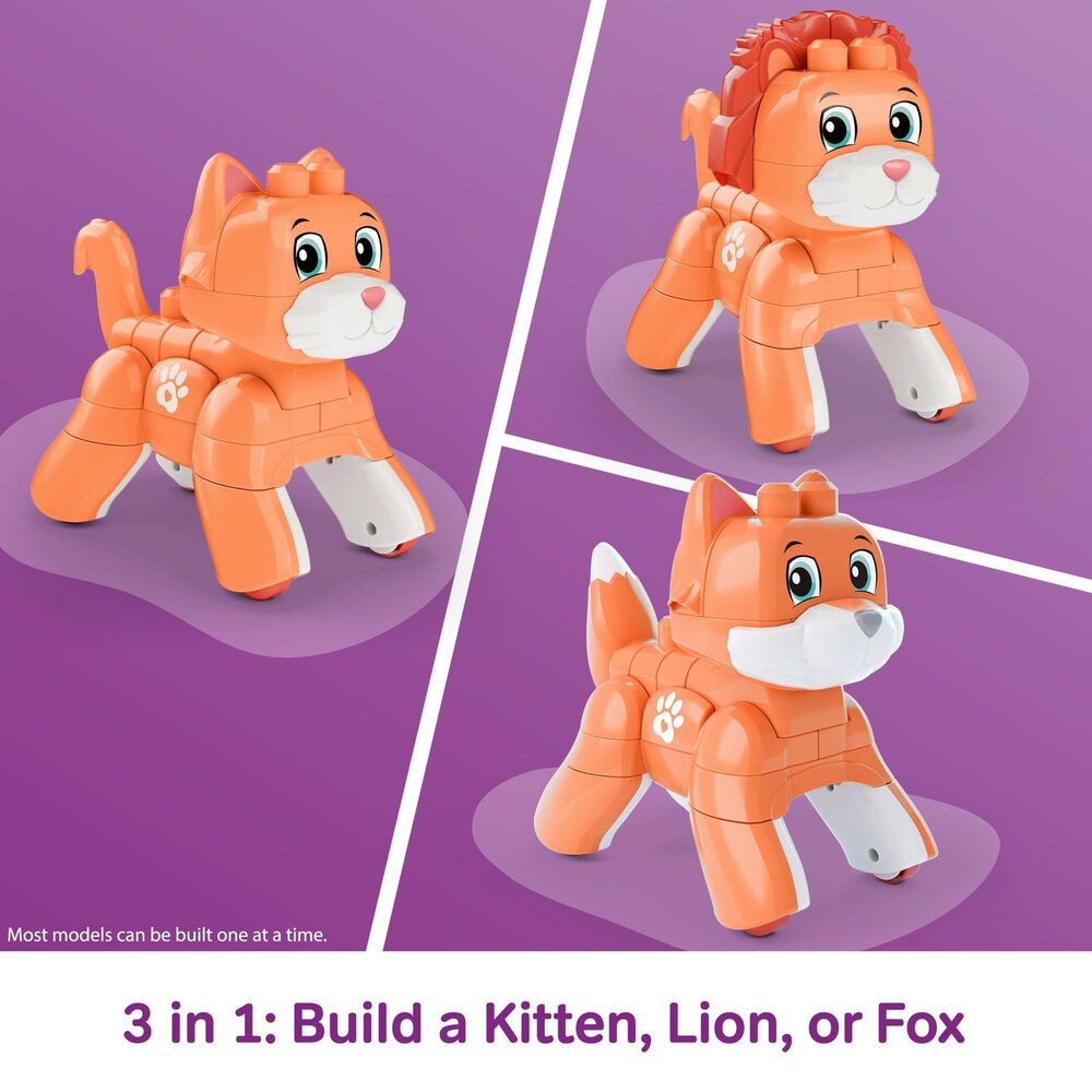 Mega Bloks Rolling Kitten Building Set with Rolling Wheels for Kids, , large