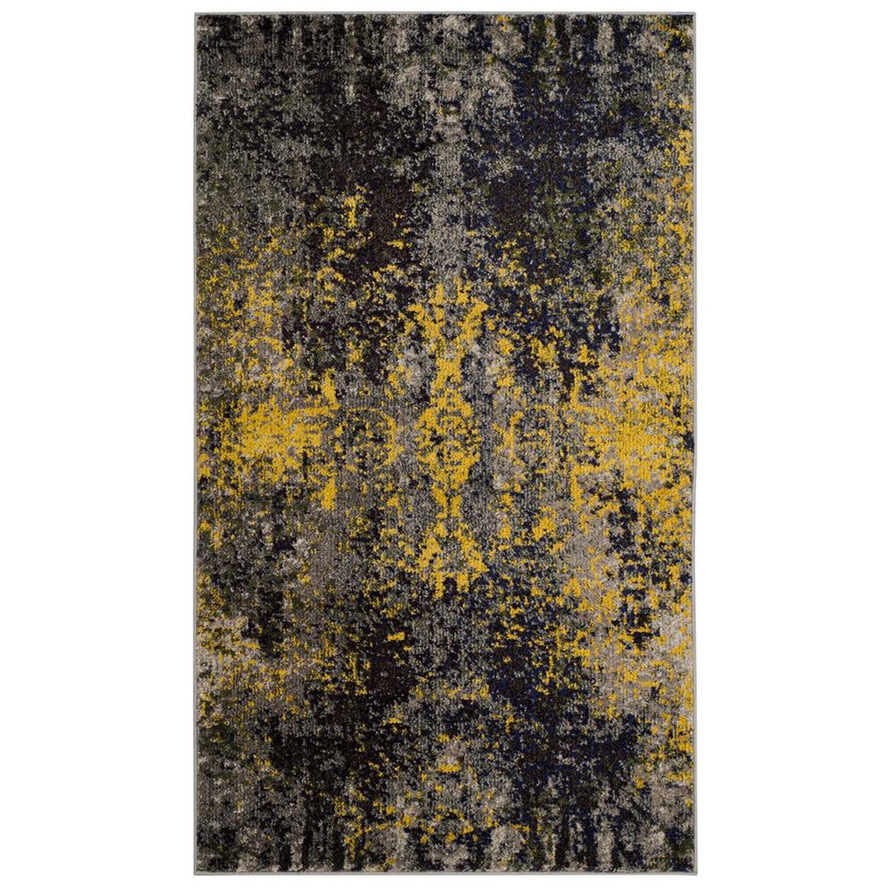 Safavieh Monaco MNC223G-3 3&#39; x 5&#39; Grey/Multi Area Rug, , large