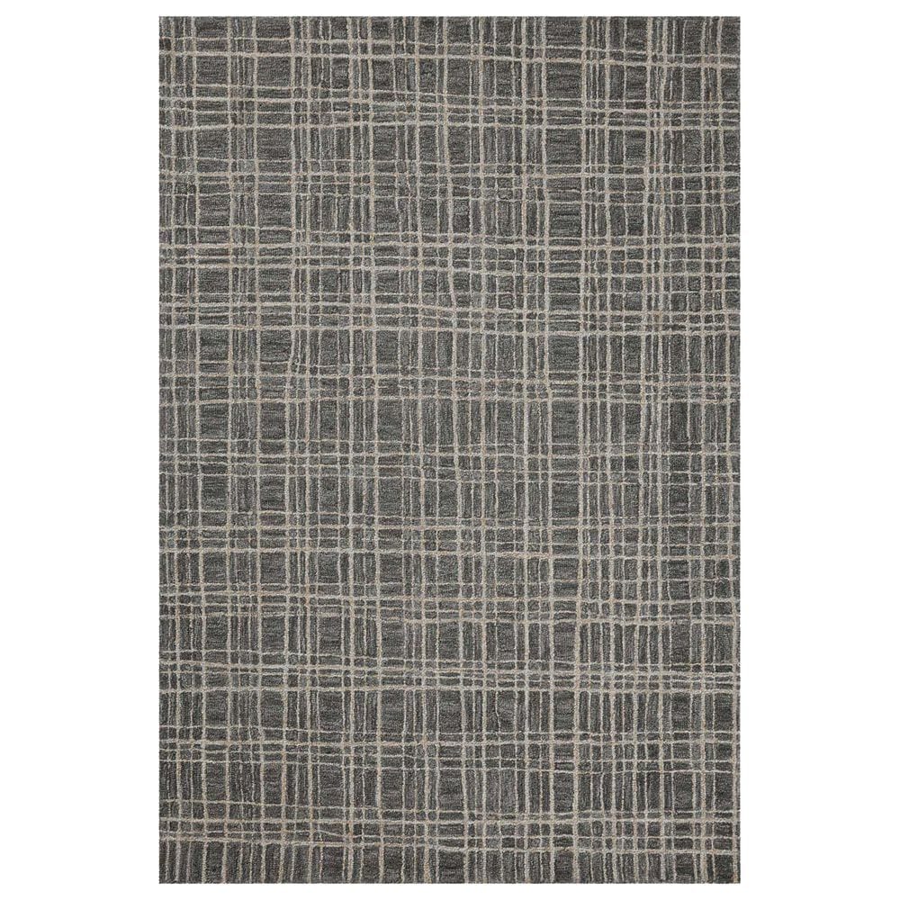 Chris Loves Julia x Loloi Polly 7"9" x 9"9" Graphite and Pebble Area Rug, , large