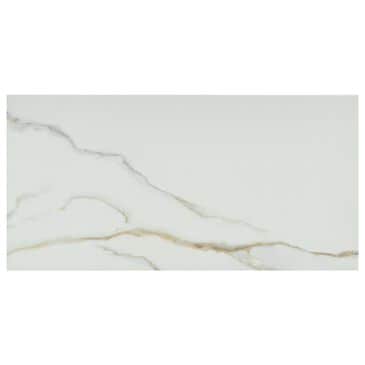 Emser Lamarble White 12" x 24" Ceramic Tile, , large