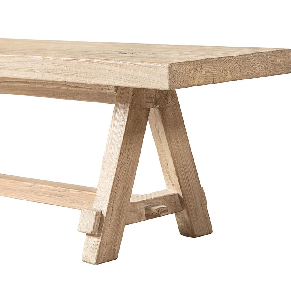 Jennifer Taylor Home Hawthorne 72" Dining Bench in Heritage Light Natural Brown, , large