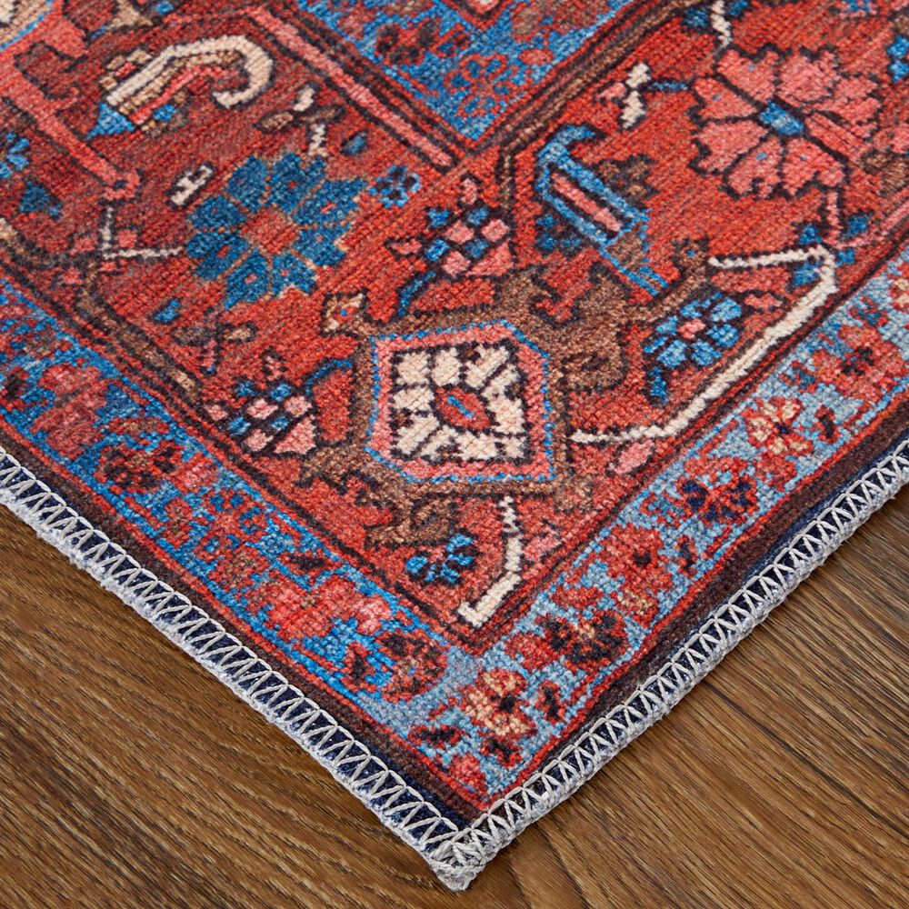 Feizy Rawlins 39HIF 3&#39;11&quot; x 6&#39; Red and Navy Area Rug, , large