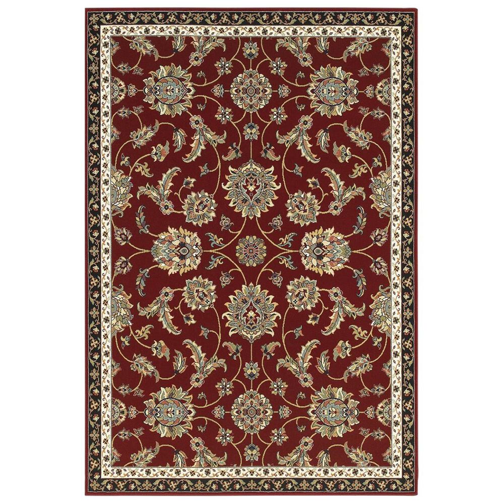 Oriental Weavers Kashan 370RI 2"3" x 7"6" Red Runner, , large