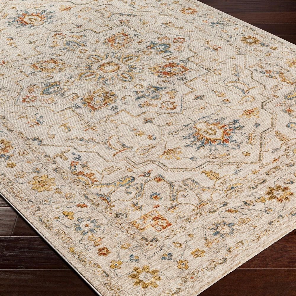 Surya Reina Light Gray, Medium Gray, Cream, Light Brown, Denim, Rust, Mustard and Olive 10&#39; x 13&#39;11&quot; Area Rug, , large