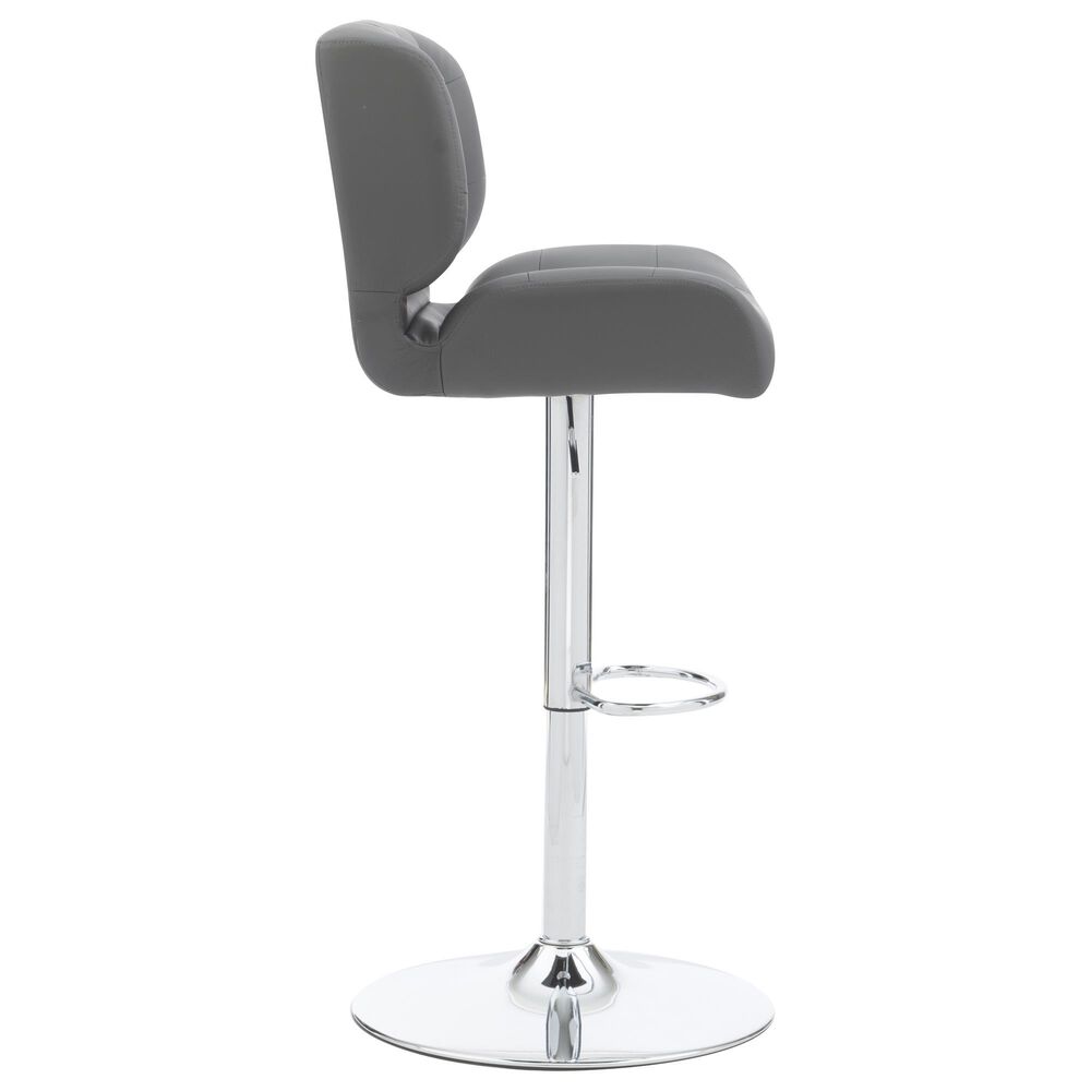 Linon Home Decor Bohen Swivel Bar Stool in Polished Chrome, , large