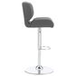 Linon Home Decor Bohen Swivel Bar Stool in Polished Chrome, , large