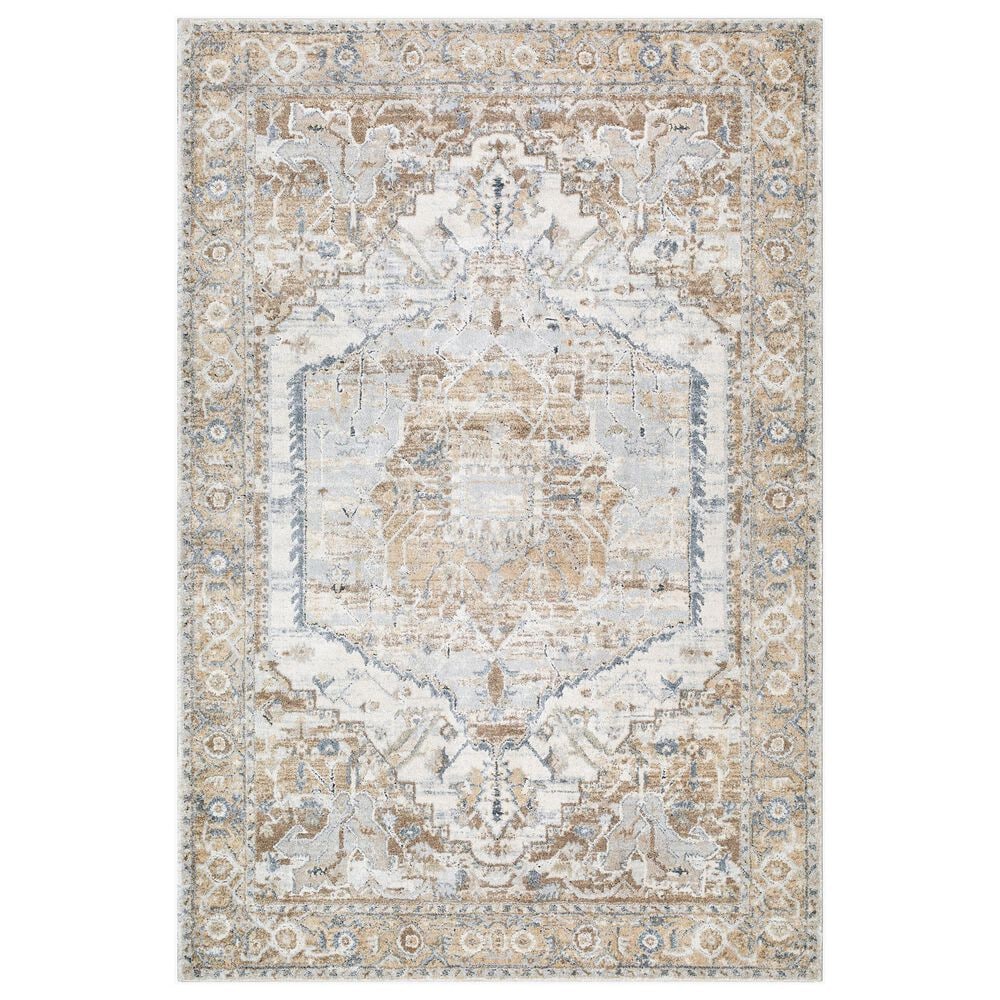 Surya Avellino AVL-2318 12&#39; x 15&#39; Light Beige, Light Gray, Tan, Gray, Deep Teal and Light Olive Area Rug, , large