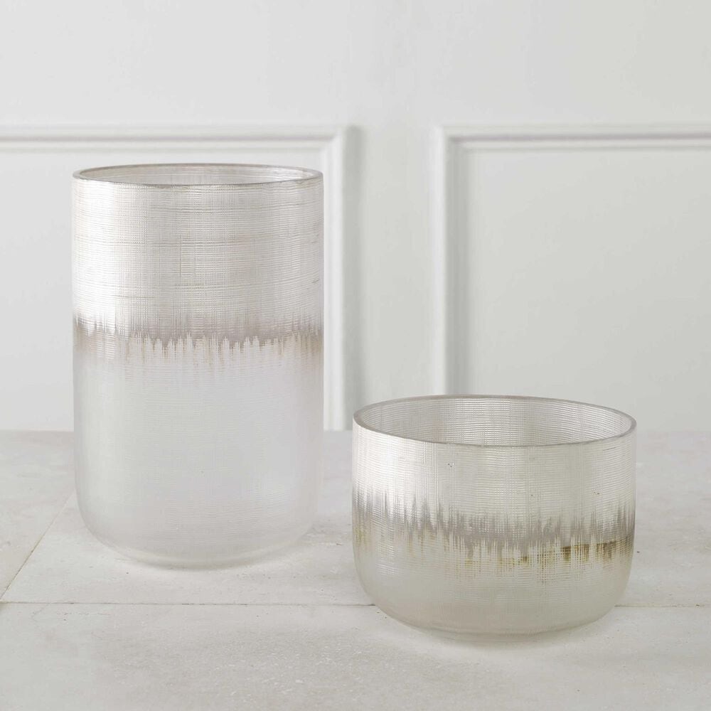 Uttermost Frost Vase in Silver &#40;Set of 2&#41;, , large