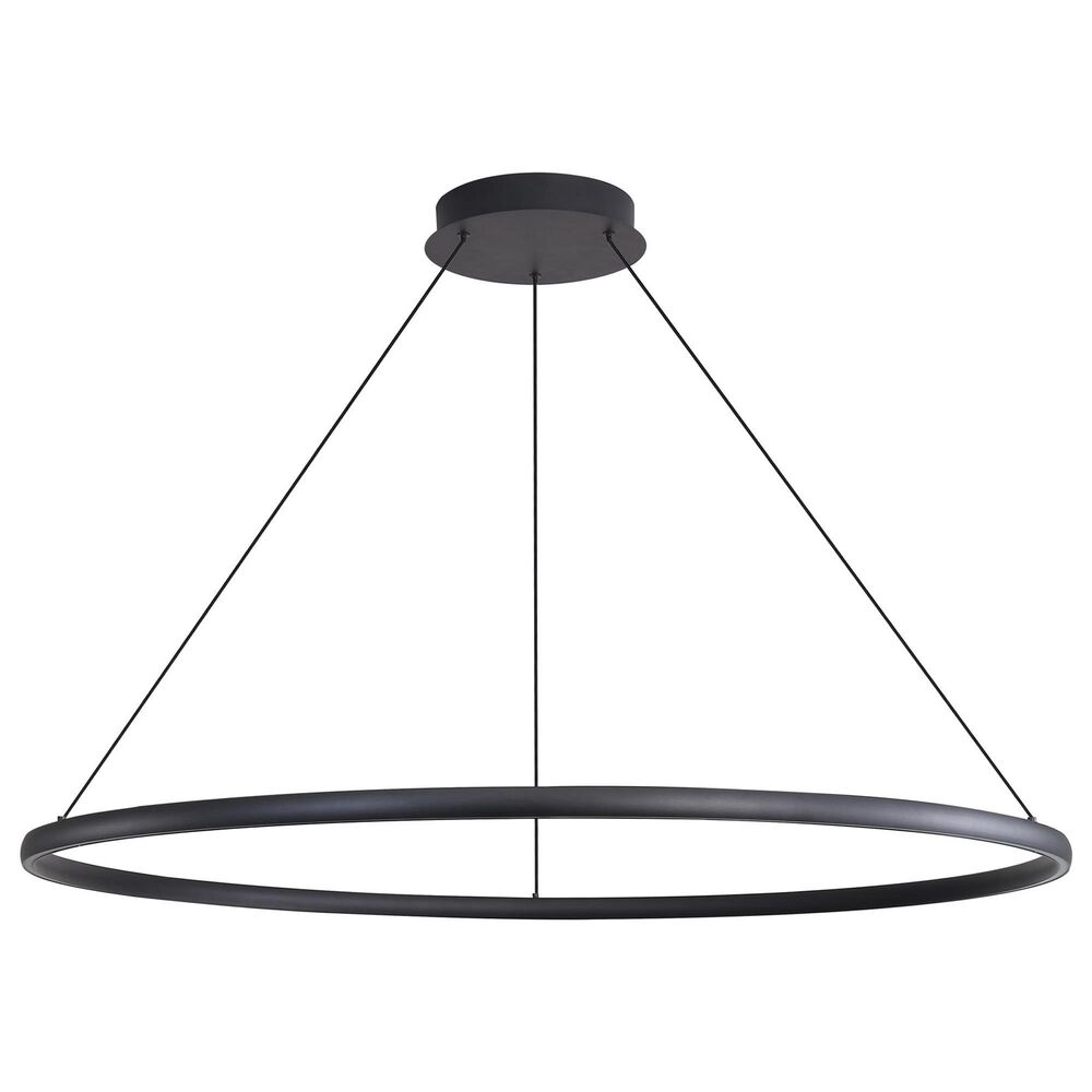 Golden Lighting Veritas 47" 1-Light Chandelier in Sand Black, , large