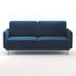 37B 2-Piece Navy Blue Velvet Loveseat and Sofa Set, , large