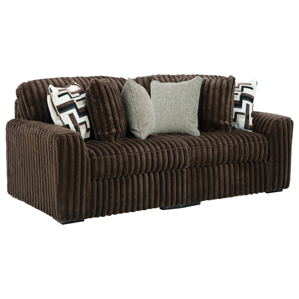 Ashley Midnight-Madness 2-Piece Symmetrical Sofa in Chocolate, , large