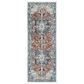 Surya Lavadora 2"7" x 7"3" Ink Blue, Brick Red, Mustard, Gray, Light Beige and Cream Runner, , large