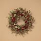 The Gerson Company 24" Eucalyptus Wreath with Bell, Berry in Green and Red, , large