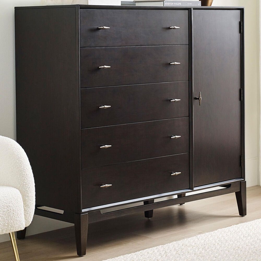 Riva Ridge Sutton 5-Drawer Door Chest in French Roast, , large
