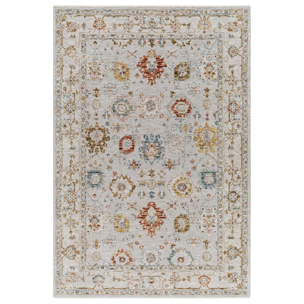 Surya Reina REN-2307 Light Gray, Cream, Denim, Rust, Mustard and Olive 12' x 15' Area Rug, , large