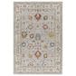 Surya Reina REN-2307 Light Gray, Cream, Denim, Rust, Mustard and Olive 12" x 15" Area Rug, , large