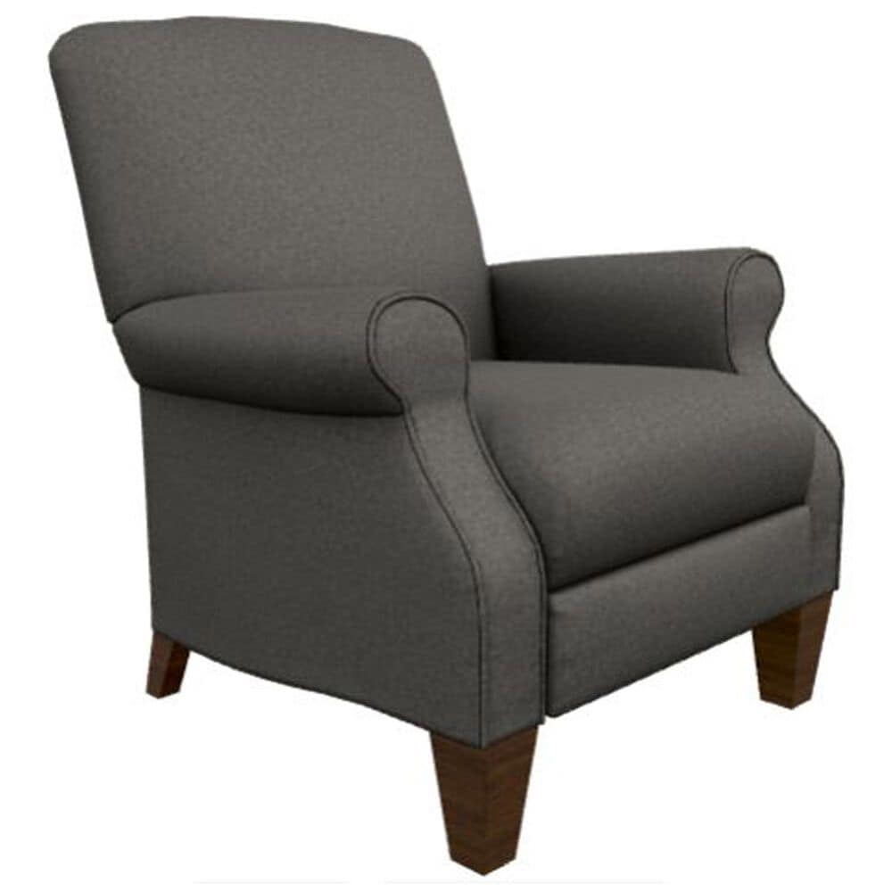 La-Z-Boy Charlotte Push Back Recliner with High Leg in Charcoal, , large