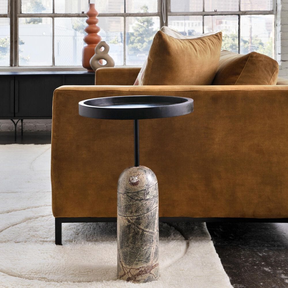 Blue Sun Designs Saul Side Table in Black and Green, , large