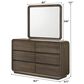 Crown Mark Kinkaid Queen Bed with Dresser and Nightstand in Brown, , large