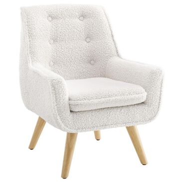 Linden Boulevard Trelis Kids Accent Chair in White, , large