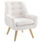 Linden Boulevard Trelis Kids Accent Chair in White, , large
