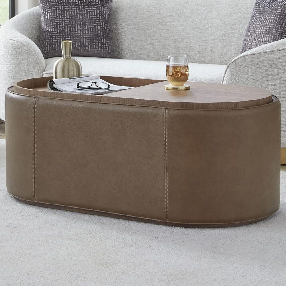 Urban Home Yeal Coffee Table in Medium Brown, , large