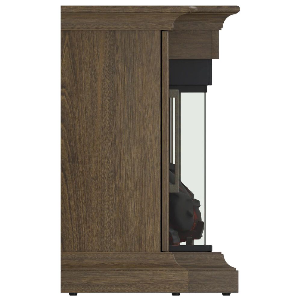 Fabio Flames Tanner 76" Electric Fireplace TV Stand in Cocoa Birch, , large