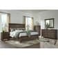 Riva Ridge Oxford Queen Panel Bed in Cocoa with USB Ports, , large