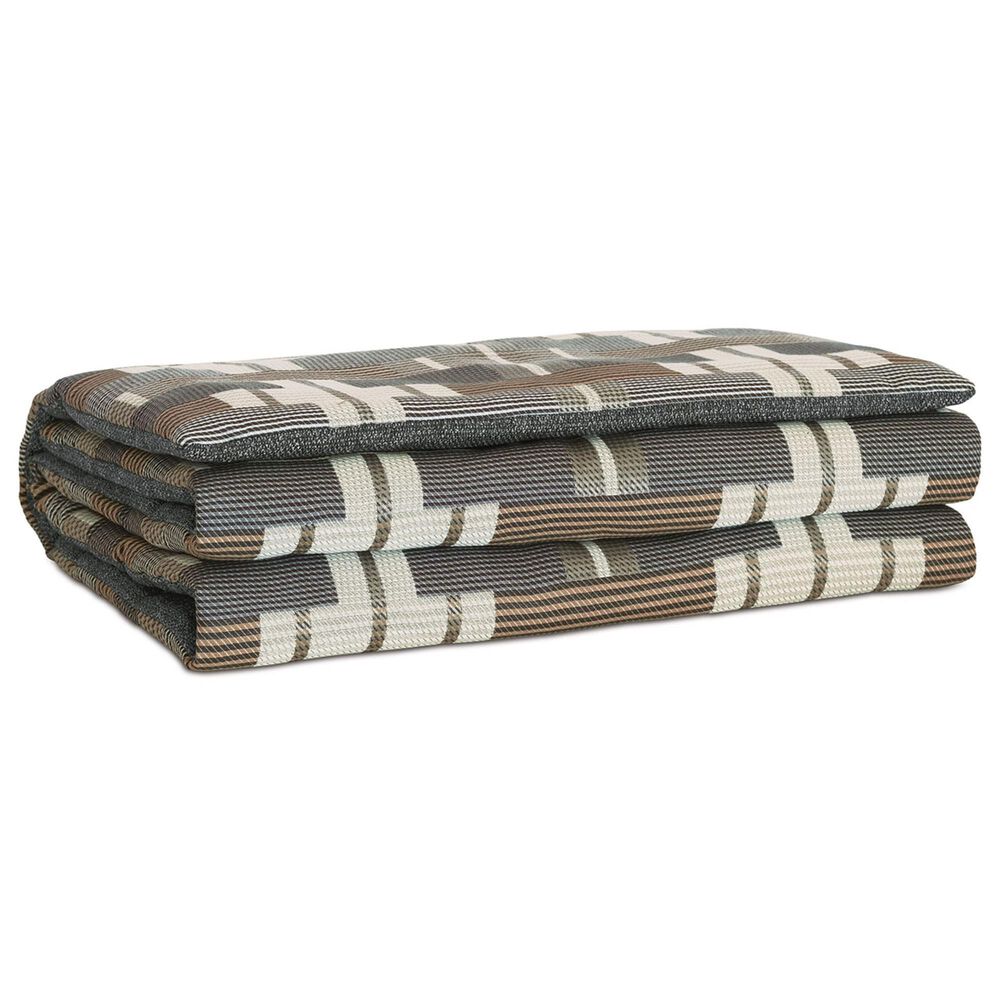 Eastern Accents Enoch King Bed Scarf in Grigio Smoke and Elio Charcoal, , large