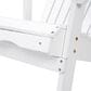 Hearth and Haven Maliu Outdoor Folding Adirondack Chair with Extendable Leg in White, , large