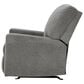 Ashley Deltona Manual Rocker Recliner in Graphite, , large