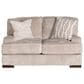 Ashley High Profile Stationary Loveseat in Taupe, , large