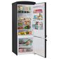 Unique Appliances Classic Retro 17 Cu. Ft Bottom Mount Refrigerator in Matte Black, , large