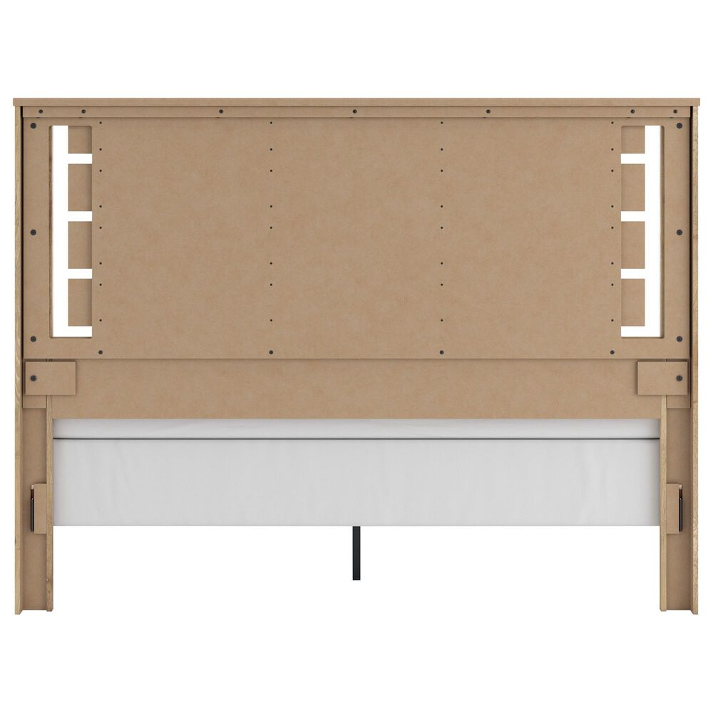 Ashley Brozmont King Panel Bed in Natural Brown, , large