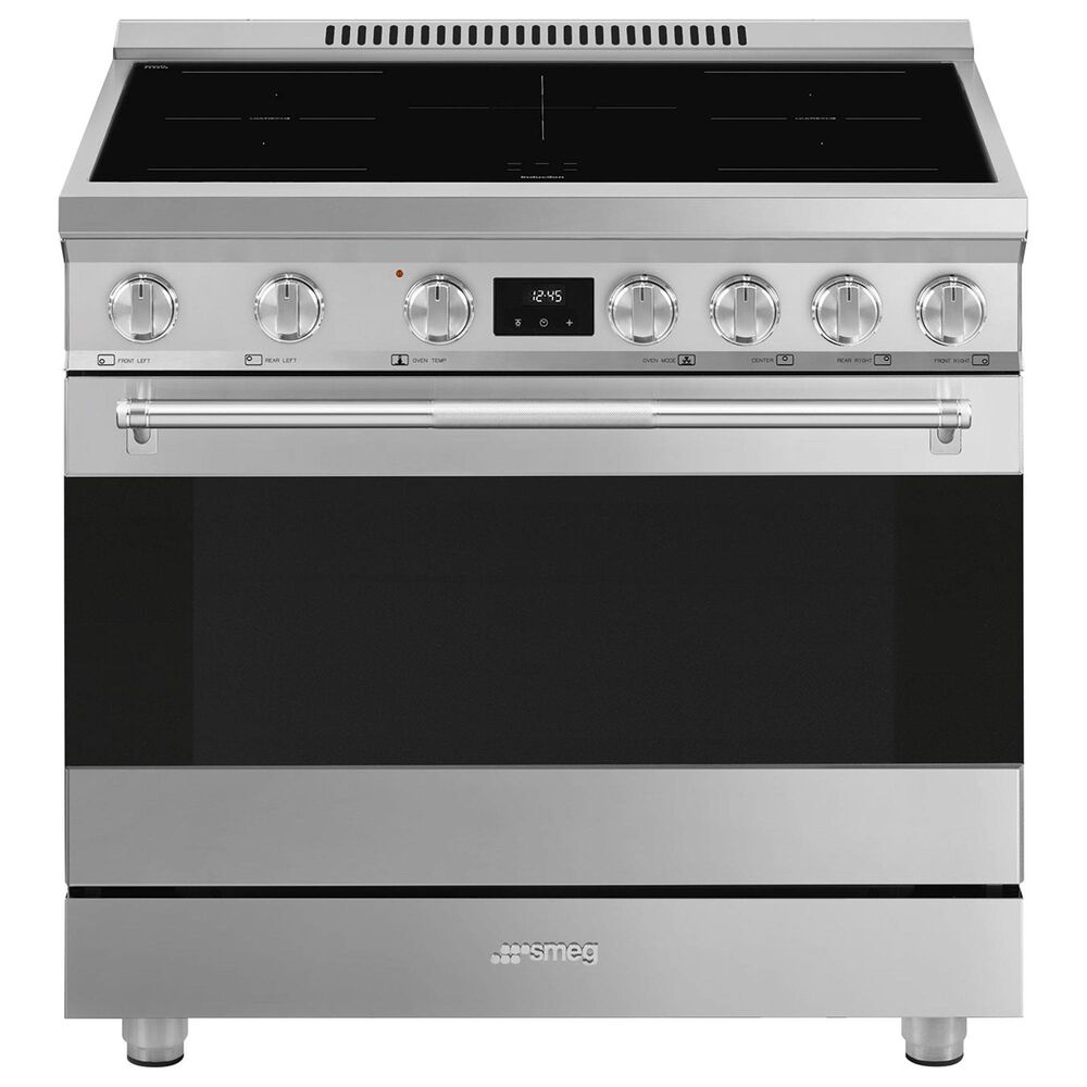 SMEG 4.45 Cu. Ft. Freestanding Electric Range in Stainless Steel, , large