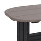 Amish Orchard Oval Outdoor Side Table in Black, , large