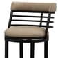 Armen Living Telia Counter Height Stool with Mushroom Brown Upholstery in Dark Brown, , large