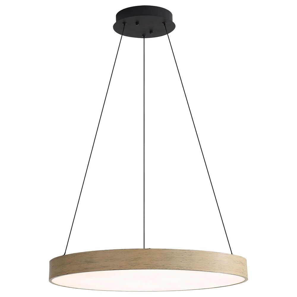 Golden Lighting Anello 1-Light Pendant in Black and Driftwood, , large
