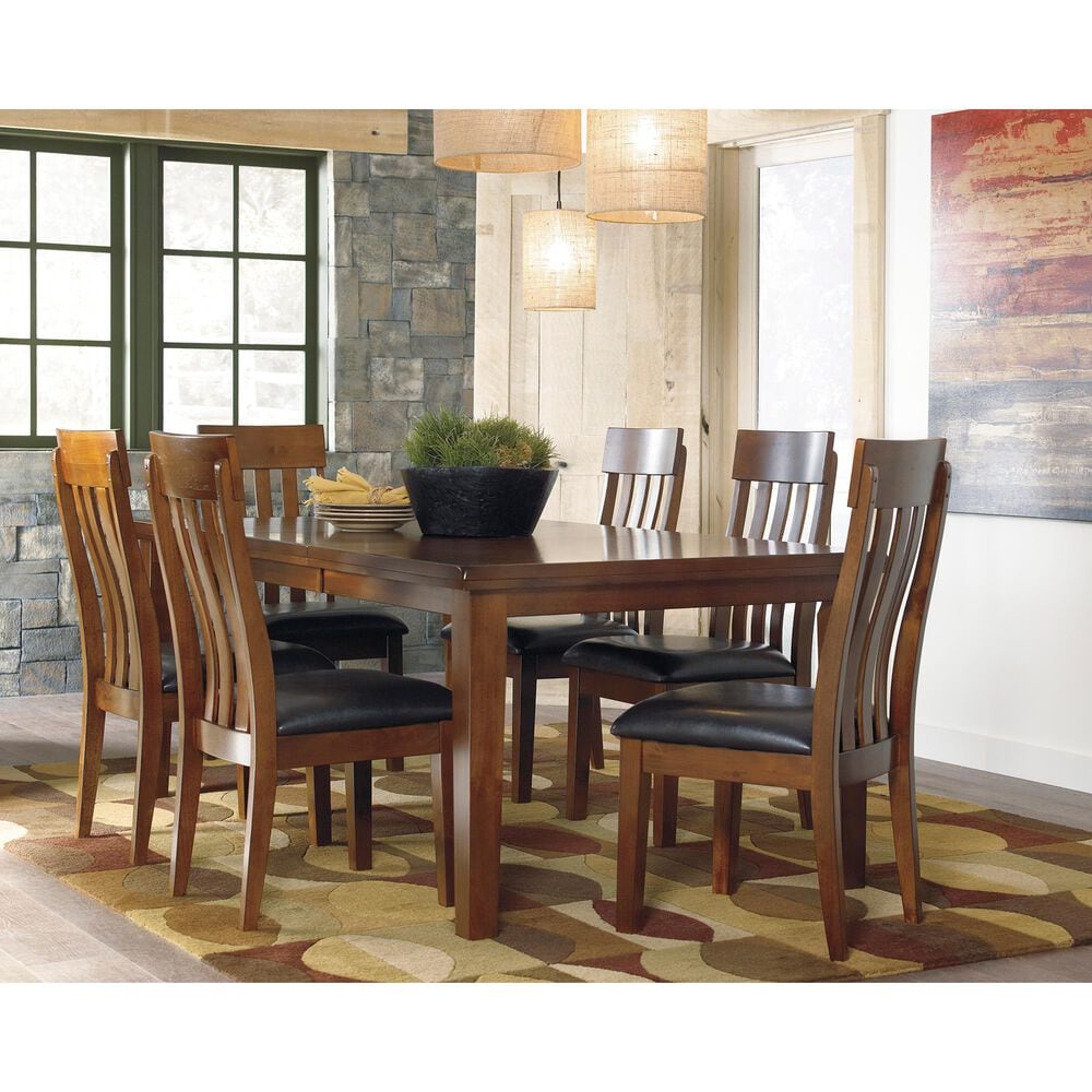 Ashley Ralene Dining Upholstered Side Chair in Medium Brown, , large