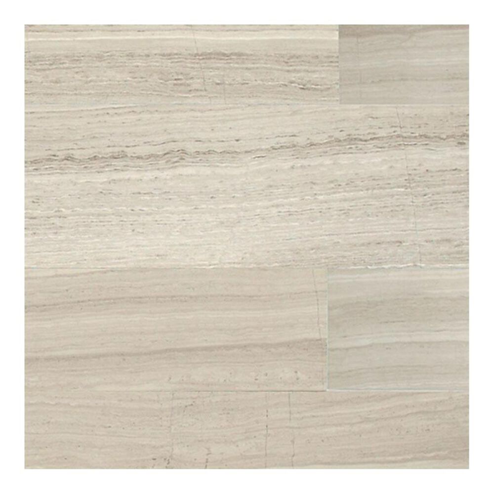 Dal-Tile Limestone Chenille White 4" x 12" Natural Stone Tile, , large